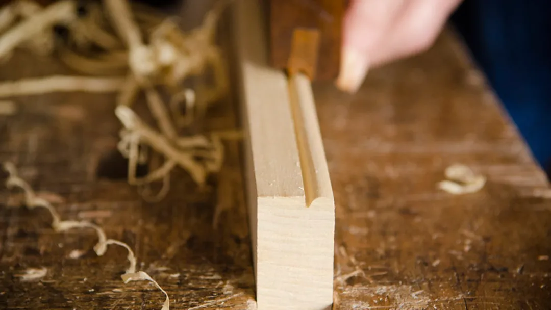 Vintage moulding plane used in traditional joinery in Tadcaster 