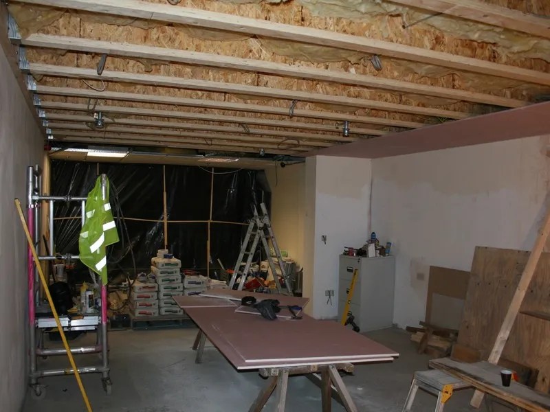 New office construction and structural floor work