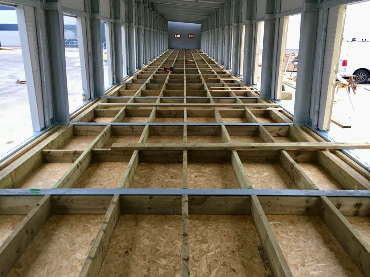 Expert bespoke joinery installation on-site with high attention to detail