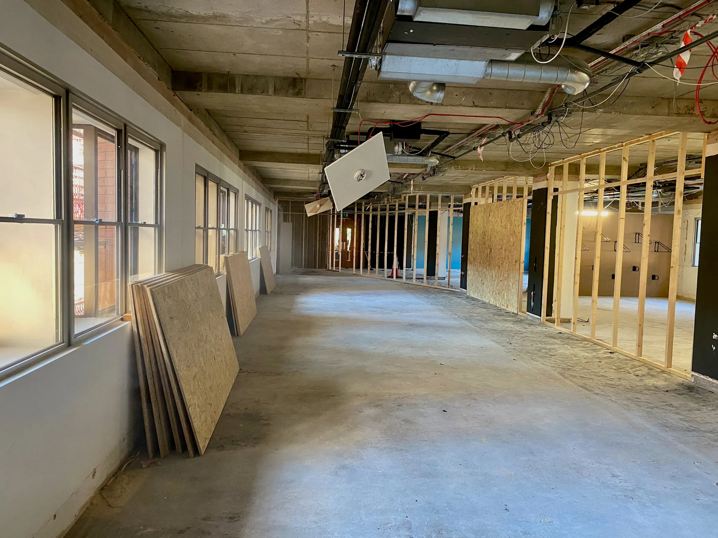 Professional timber stud wall framing for commercial interior fit-out by trusted joinery subcontractors